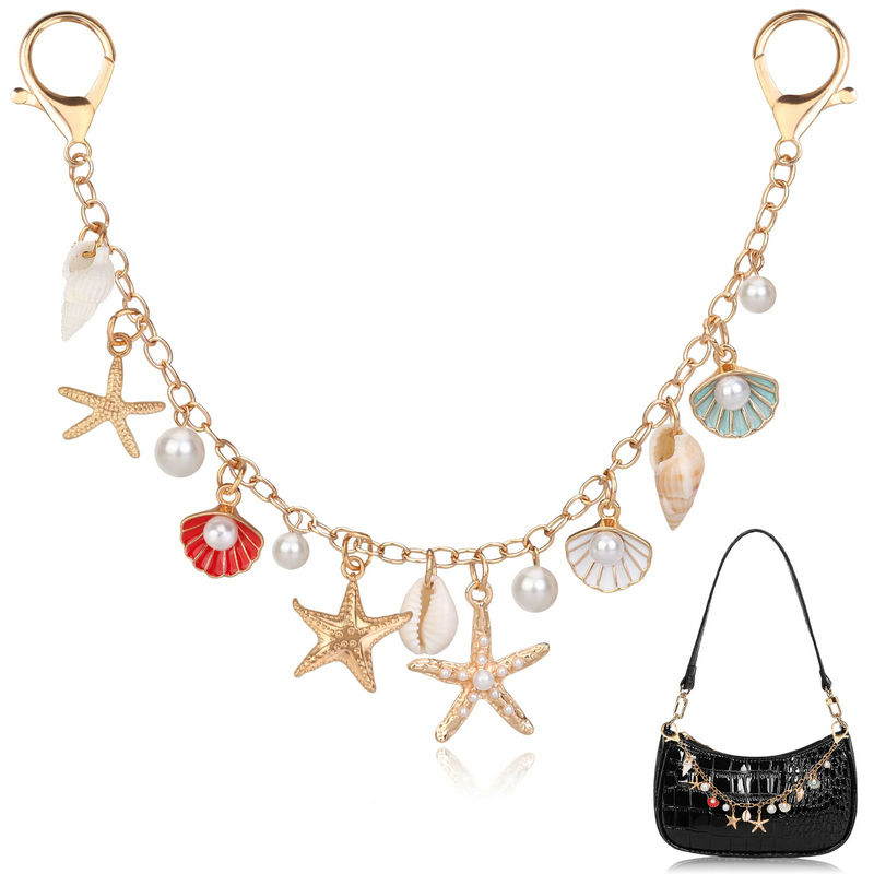 Women'S Accessories Purse - กระเป๋า Charms สําหรับกระเป๋าถือ Golden พวงกุญแจกระเป๋า SHELL