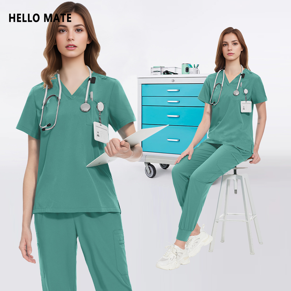 Women'S Work Accessories - MultilColors ผู้หญิงชุดขัดทางการแพทย์ศัลยกรรมชุดโรงพยาบาล Lab Workwear ความงามเสื้อผ้าทํางานพยาบาลอุปกรณ์เสริมชุดทันตกรรม