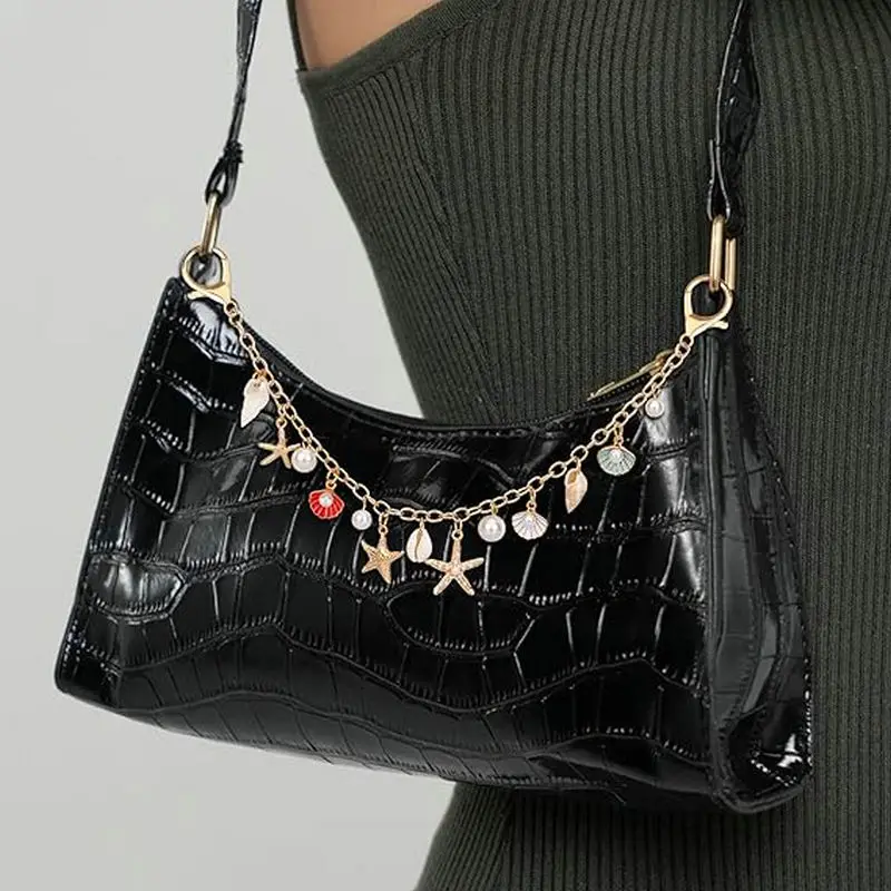 Women'S Accessories Purse - จี้ห้อยกระเป๋าสำหรับกระเป๋าถือ พวงกุญแจสีทอง จี้รูปเปลือกหอย จี้กุญแจ อุปกรณ์ตกแต่งกระเป๋าสำหรับผู้หญิง ทำเครื่องประดับ