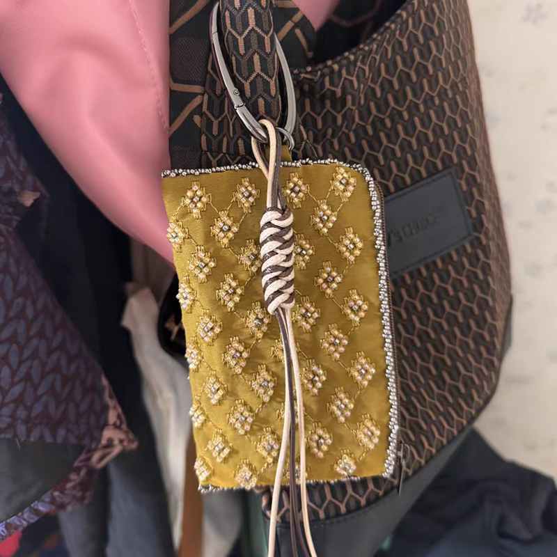 Women'S Accessories Purse - กระเป๋าใส่ของจุกจิกขนาดเล็กสำหรับผู้หญิง กระเป๋าถือดีไซน์หรูหรา รุ่นใหม่ปี 2026 ทำจากโพลีเอสเตอร์ เย็บมือ