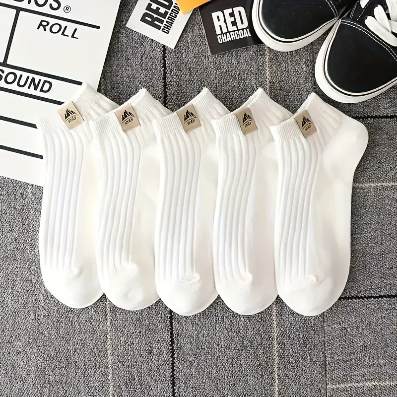 Women'S Ankle Accessories - 5/10 คู่ของถุงเท้าลำลองสำหรับออกกำลังกายกลางแจ้งสำหรับผู้ชายที่สวมใส่สบายและนุ่มบริเวณข้อเท้าสำหรับผู้หญิงที่ดูดซับเหงื่อได้