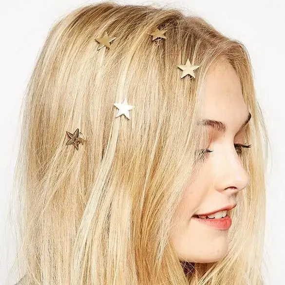 Women Accessories Combo Gift - 3/6 ชิ้นแฟชั่นผู้หญิง Gold Star Swirl เกลียว