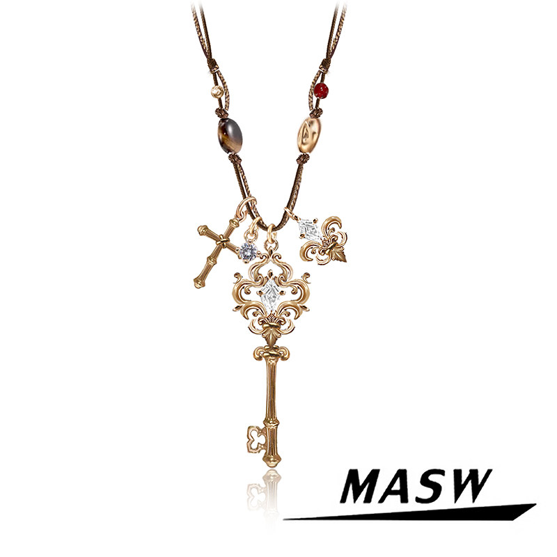 Women'S Accessories Trends 2026 - MASW ดีไซน์ดั้งเดิม สร้อยคอรูปกุญแจสไตล์วินเทจสำหรับผู้หญิง เทรนด์ปี 2026 เครื่องประดับแฟชั่นใหม่