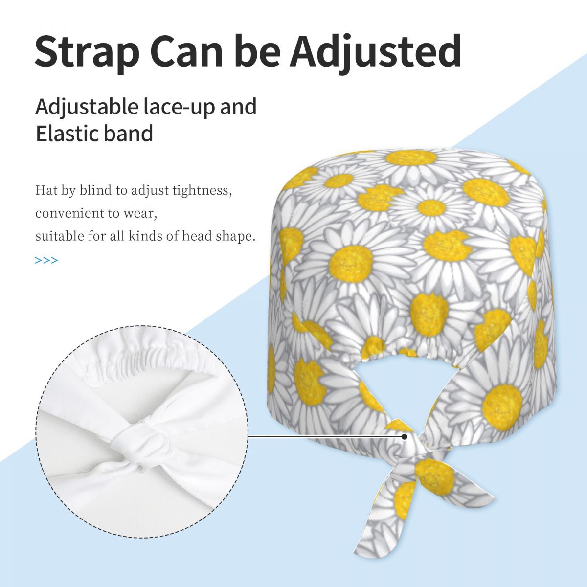 หมวกทำงานลายดอกเดซี่ หมวกพยาบา - Women Accessories Vector บทวิจารณ์และราคา