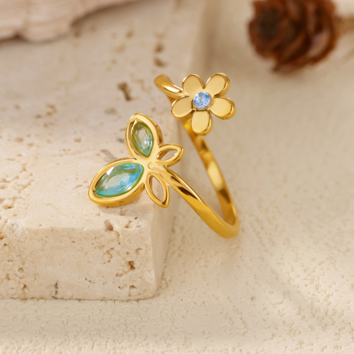 แหวนดอกไม้ปรับขนาดได้สำหรับผู้ - Women'S Accessories Trends 2026 บทวิจารณ์และราคา