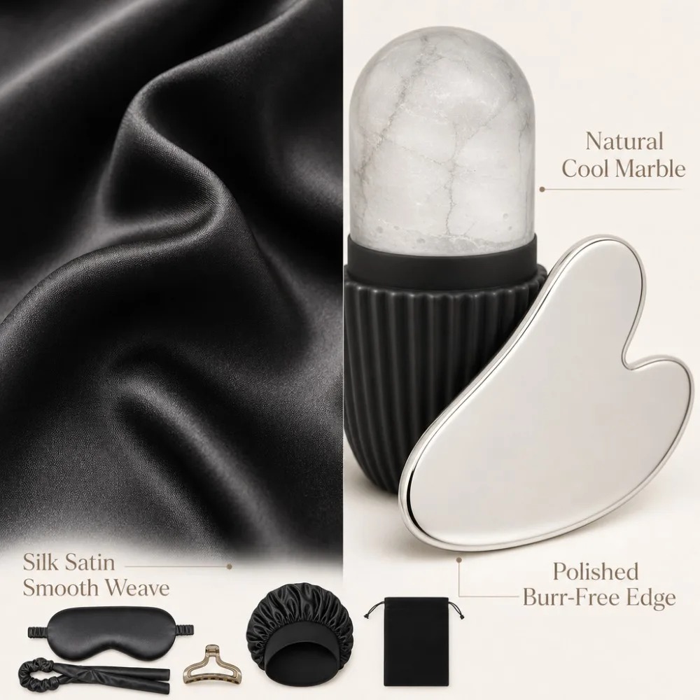 ชุดเครื่องนอนผ้าไหม 3/4/5/9 ชิ - Women Accessories Combo Gift บทวิจารณ์และราคา