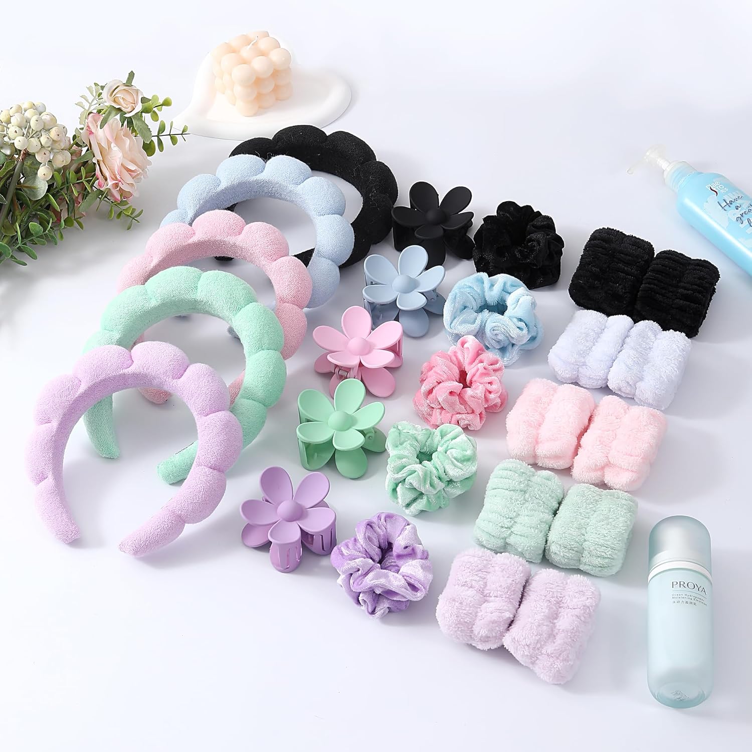 6 ชิ้นHeadbandsสายรัดข้อมือชุด - Women Accessories Combo Gift บทวิจารณ์และราคา