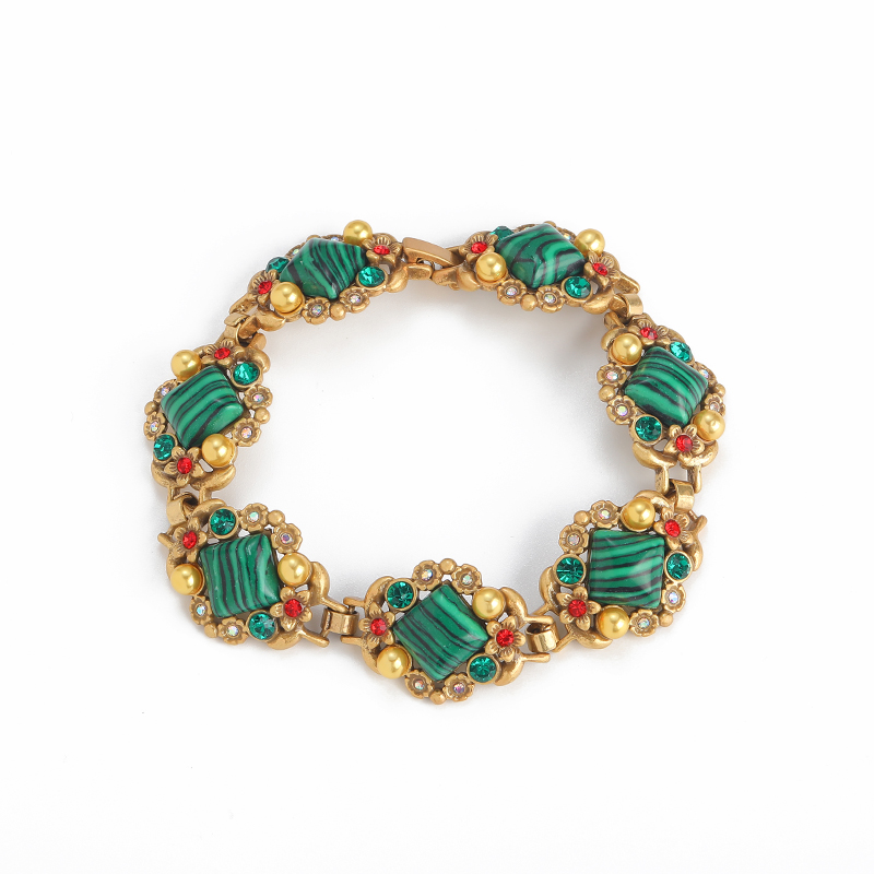 กำไลข้อมือหินมาลาไคต์ธรรมชาติส - Women'S Accessories Trends 2026 บทวิจารณ์และราคา