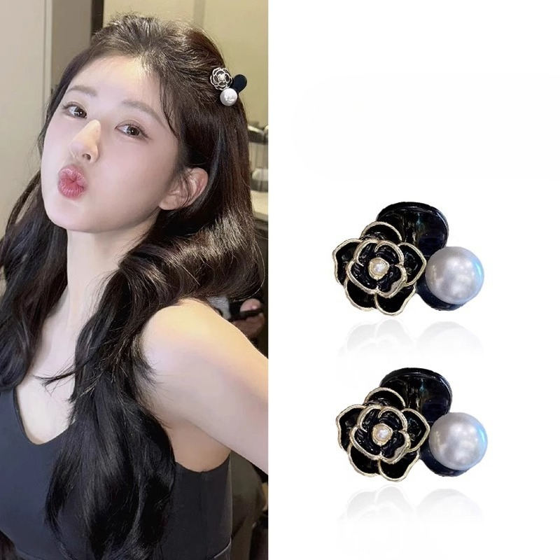 กิ๊บติดผมรูปดอกไม้สีดำขาวมุกขน - Women Accessories Combo Gift บทวิจารณ์และราคา