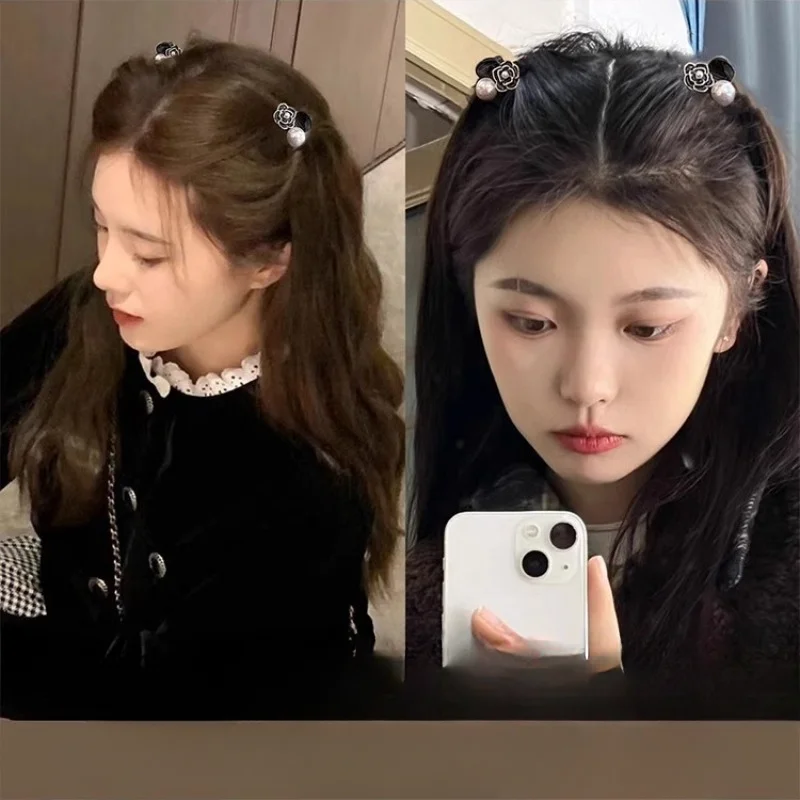 กิ๊บติดผมรูปดอกไม้สีดำขาวมุกขน - Women Accessories Combo Gift บทวิจารณ์และราคา