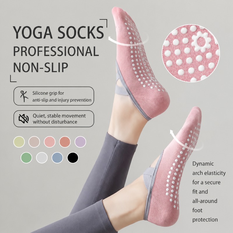 ถุงเท้าโยคะข้อเท้าผ้าฝ้ายสำหรั - Women'S Ankle Accessories บทวิจารณ์และราคา