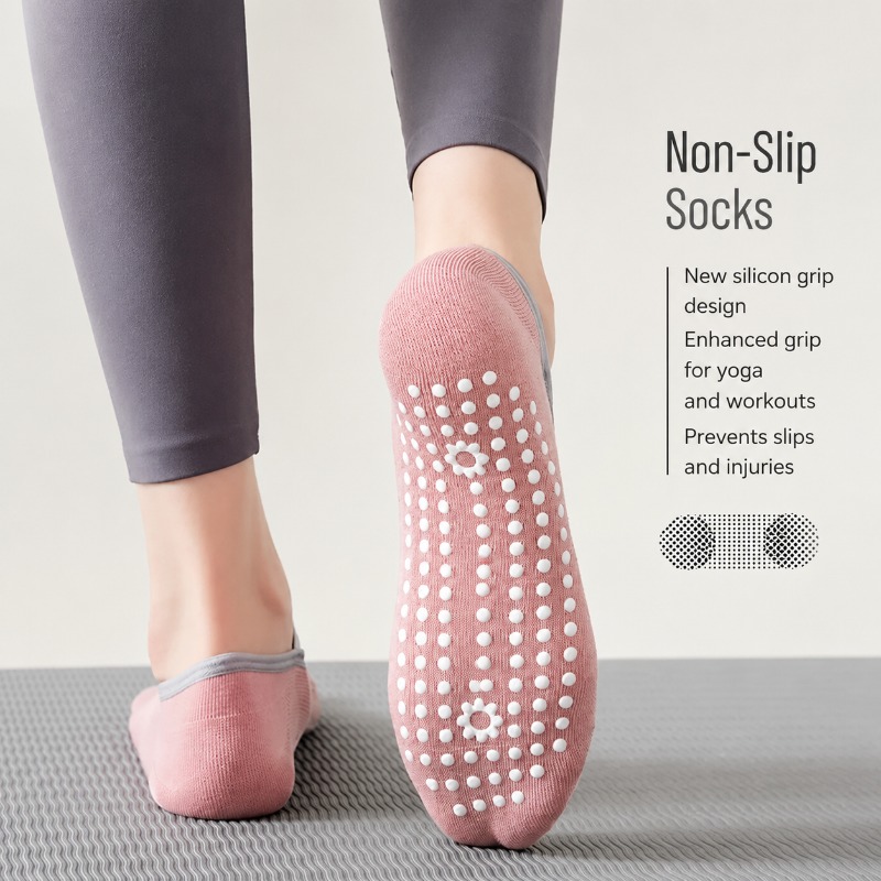 ถุงเท้าโยคะข้อเท้าผ้าฝ้ายสำหรั - Women'S Ankle Accessories บทวิจารณ์และราคา
