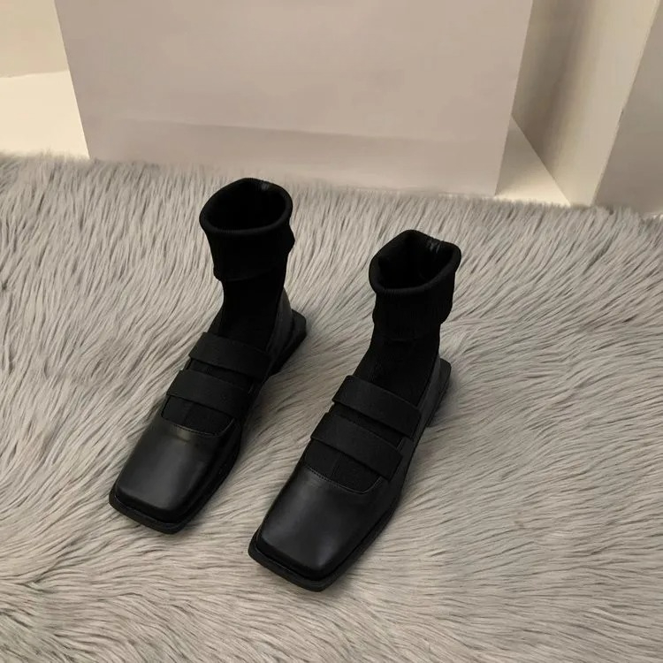 สไตล์อังกฤษสแควร์ถักถุงเท้ารอง - Women'S Ankle Accessories บทวิจารณ์และราคา