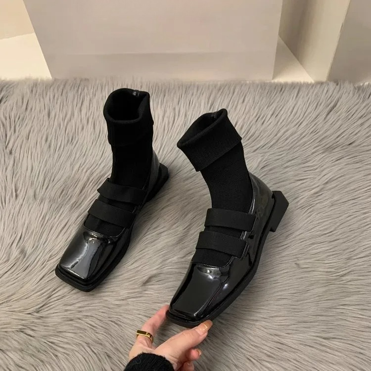 สไตล์อังกฤษสแควร์ถักถุงเท้ารอง - Women'S Ankle Accessories บทวิจารณ์และราคา