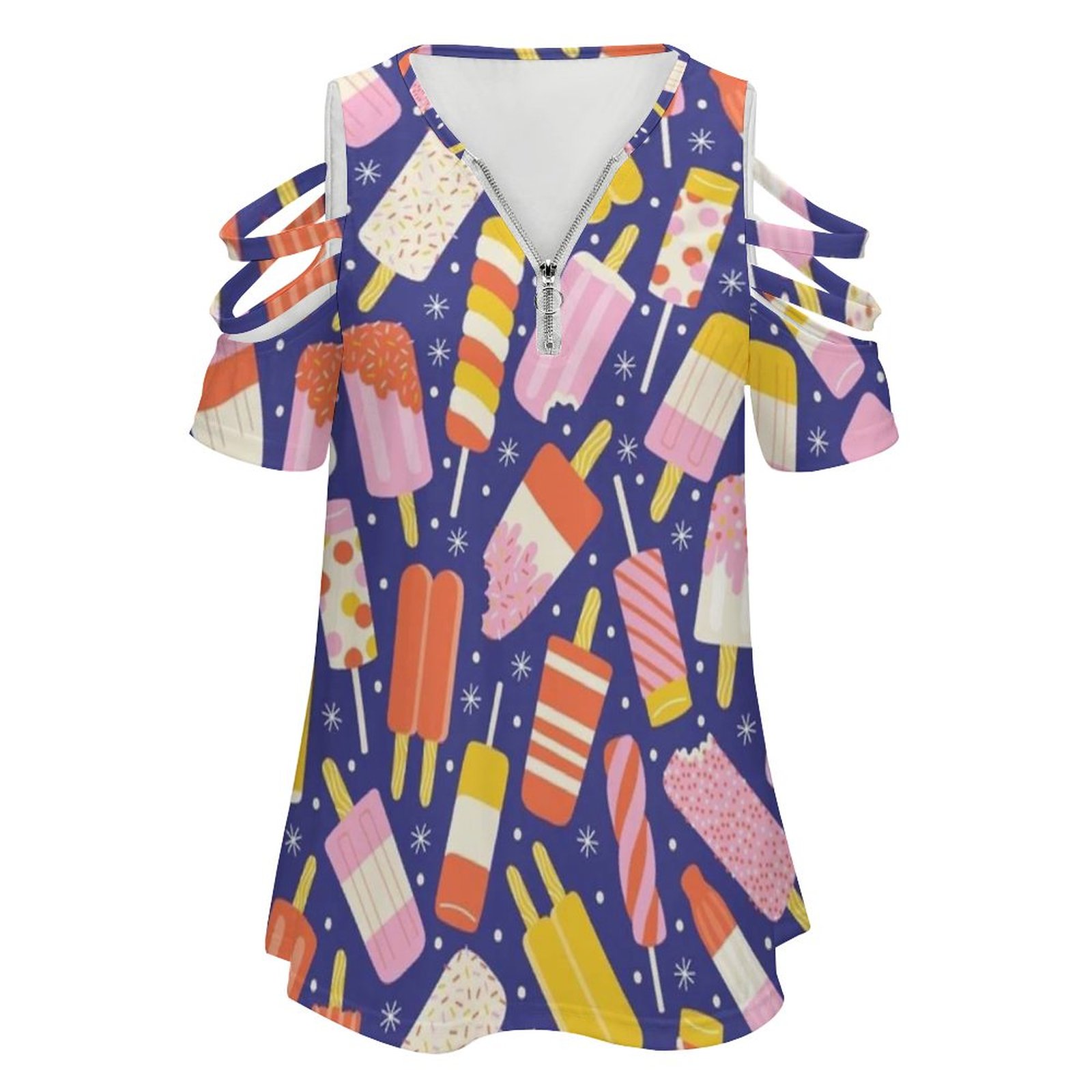 Popsicles ใหม่แฟชั่น Zip Off ไ - Women Accessories Vector บทวิจารณ์และราคา