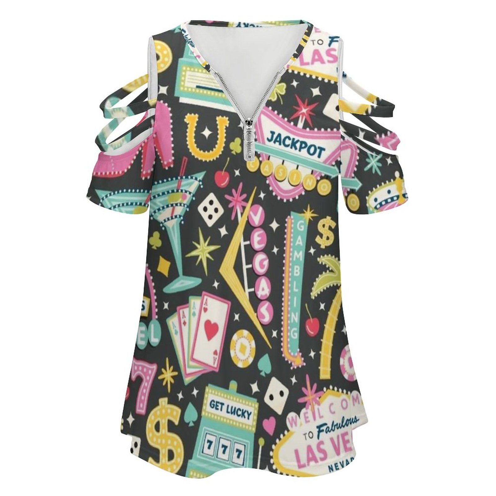 Viva Las Vegas เสื้อยืดผู้หญิง - Women Accessories Vector บทวิจารณ์และราคา
