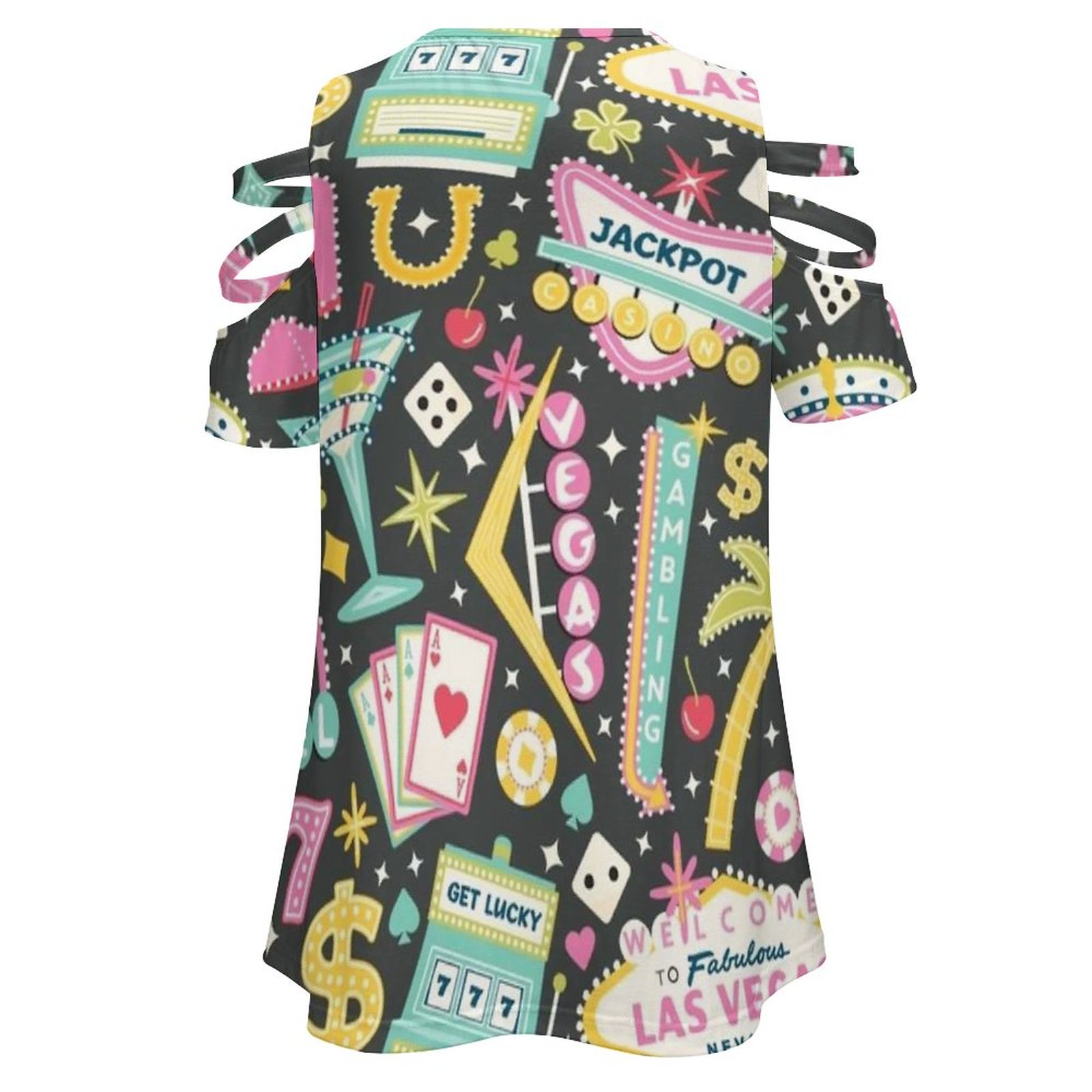 Viva Las Vegas เสื้อยืดผู้หญิง - Women Accessories Vector บทวิจารณ์และราคา