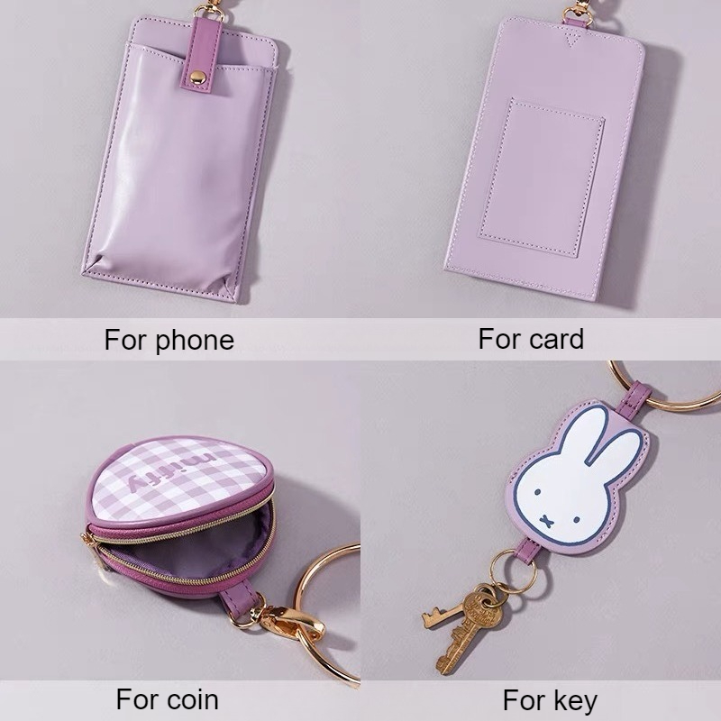 Miffy Kawaii กระเป๋าโทรศัพท์ชุ - Women Accessories Combo Gift บทวิจารณ์และราคา
