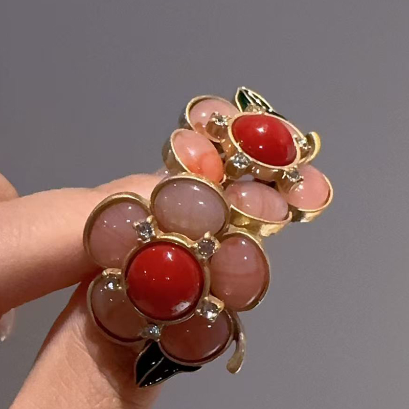 ต่างหูหินธรรมชาติสีชมพูสไตล์วิ - Women'S Accessories Trends 2026 บทวิจารณ์และราคา